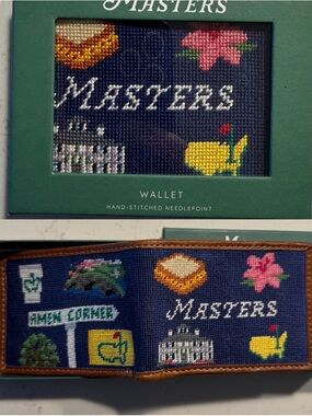 Masters 2026 Smathers & Branson Needlepoint Wallet - New/Unused Icon Design